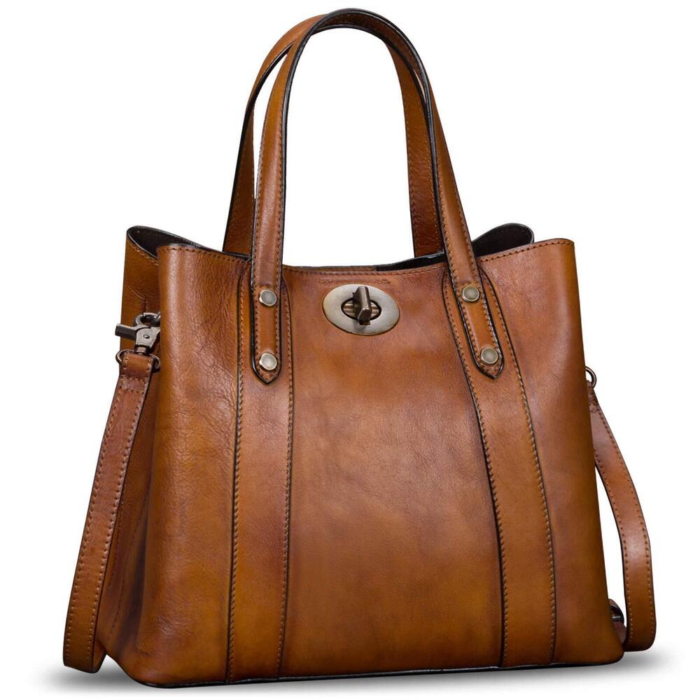 1489 Leather Handbags Satchel Purses Vintage Handmade Shoulder Bag Cowhide